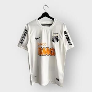 New Santos 2012/13 Home Neymar Jr #11 Retro Soccer Football Shirt Jersey White L